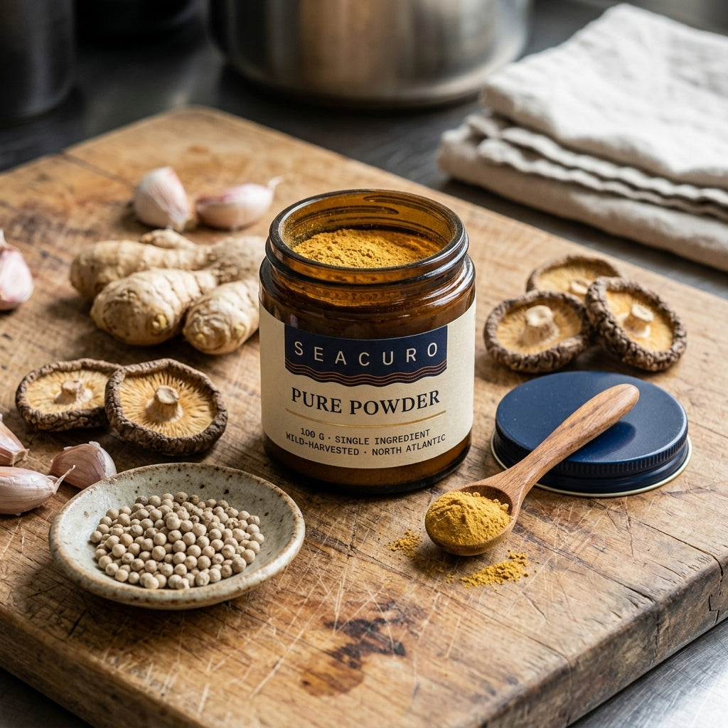 Seacuro Pure Powder — 100 g, North Atlantic Sea Cucumber Powder