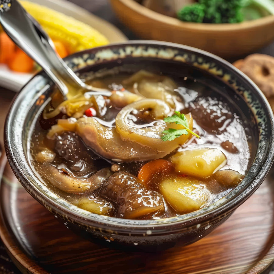 Simmered into soups